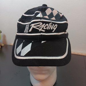 Choko Design Racing Velcro Back Trucker Hat. Black & White. Good Condition